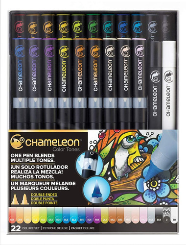 Chameleon Art Products Fibras De Colores Set De 22