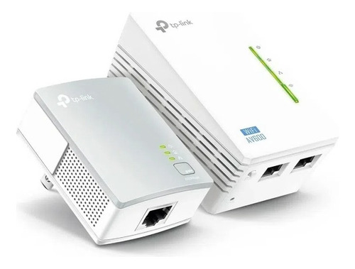 Kit Extensor Powerline Wifi Av600 Tplink Tl-wpa4220kit Color Blanco