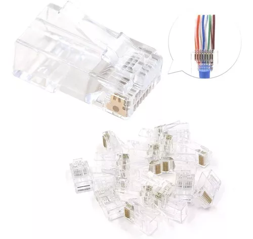 Plug Conector RJ45 - Bolsa x 100und - Promart