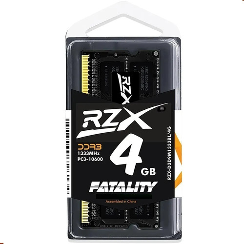 Imagem 1 de 1 de Memória Notebook Rzx 4gb Ddr3 1333mhz Cl9 Original Sodimm