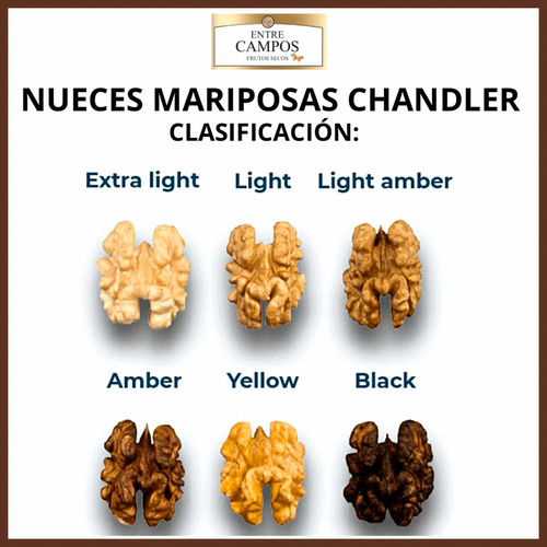 Nueces Mariposas Extra Light 1/4 De Kilo 250 Gramos Premium