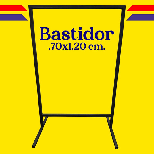 Bastidor Publicitario Metálico, Anuncio Letrero 1.20x.70
