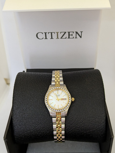 Reloj Citizen Quartz Ek5780-54a Para Mujer Plateado Plateado Dorado (Usado)