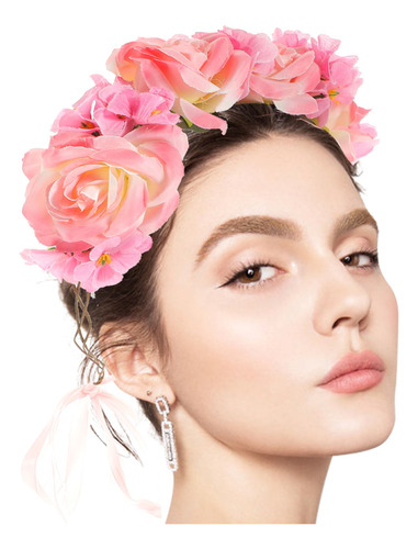 Diademas Artificiales Con Flores Artificiales, Diadema Con F