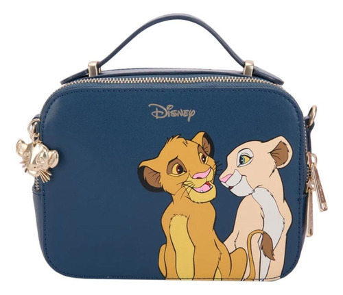 Bolsa Crossbody Accesorio El Rey Leon Rl12 Azul Mujer