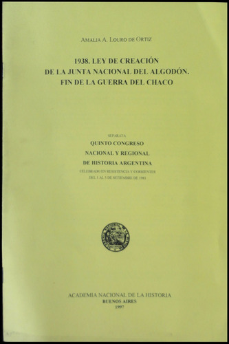 Ley De Creación De La Junta Nacional Del Algodón. 22372