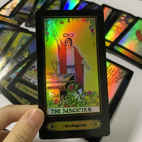 Tarot Versión Holográfica Láser 78pcs + Manual