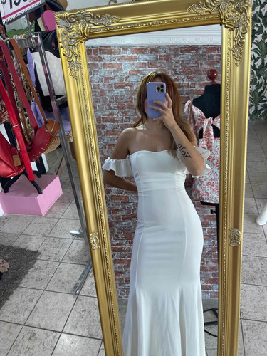 Vestido Blanco Largo Divino Stretch Strapless | Meses sin intereses Vestido Blanco Largo Divino Stretch Strapless | Meses sin intereses