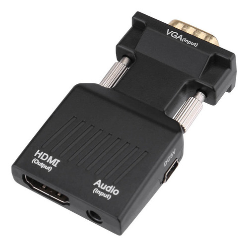 Adaptador L Vga A Hdmi Convertidor De Audio Y Video Vga A Hd