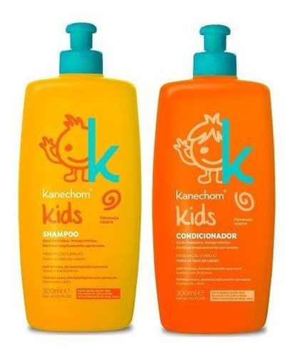 Shampoo E Condicionador Kids Para Todos Tipos De Cabelo 