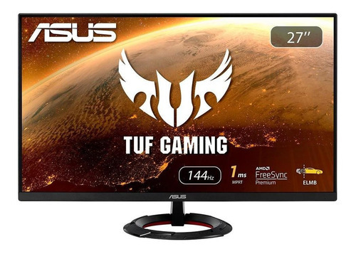 Monitor Asus Tuf Gaming 27 Full HD 144 Hz 1 Ms Ips VG279q1r Color Negro