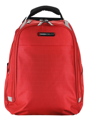 Mochila Swissmobility Zion Para Laptop De 15.6'' Color Rojo