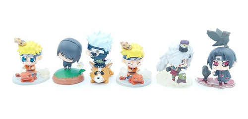 Set De 6 Mini Figuras Naruto M9 Naruto Anime De Colección
