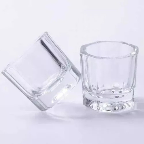 Vaso Dappen De Vidrio Para Acrilico De Uñas O Pigmento 6 Uni
