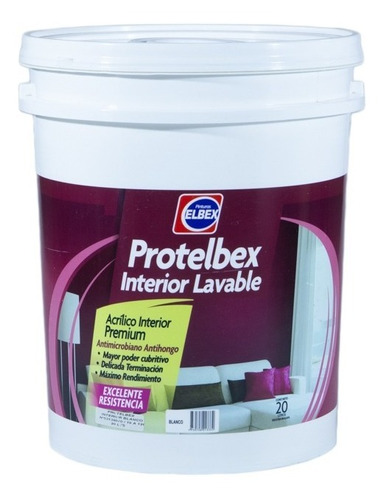 Látex Protelbex Interior Lavable Premium X 4 Lts Prestigio