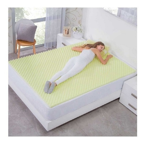 Cubrecolchón Colchas Concord Superconfort Amarillo amarillo con diseño superconfort - individual de 100cm x 92cm x 180cm