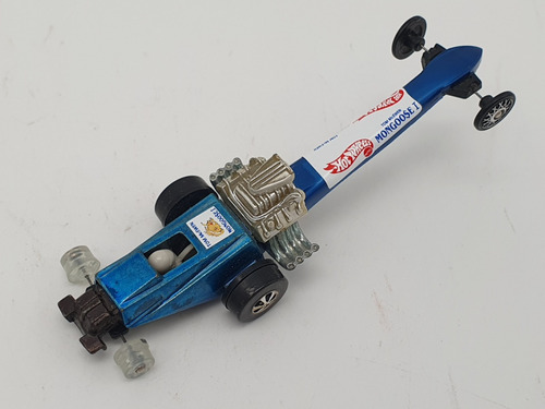 Hot Wheels Fuel Dragster 1970 Mongoose Azul Con Wheelie Bar