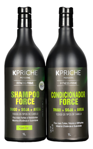 Kit Shampoo E Condicionador Force 1l Kpriche Profissional