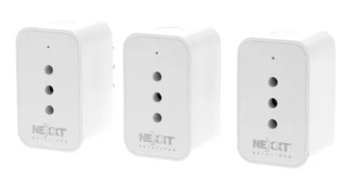 Nexxt Home Pack de 3 Enchufes Inteligentes Wi-Fi 1250W max