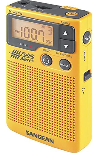 Radio De Bolsillo De Alerta Meteorologica Digital Sangean D