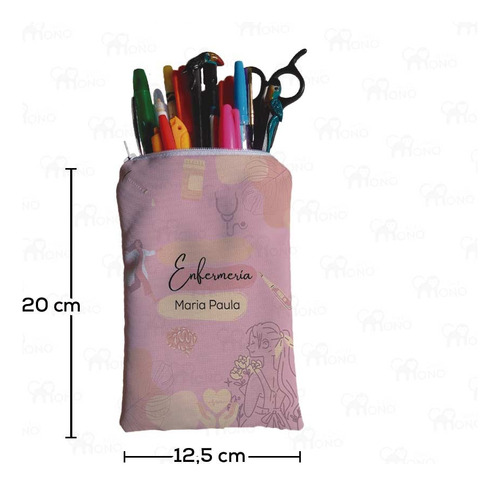 Cartuchera Multiusos Estampado Personalizado Enfermeria