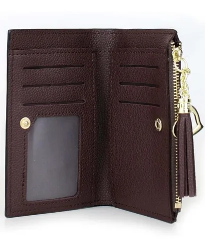 Billetera De Mujer Leyre Dark Brown Carven
