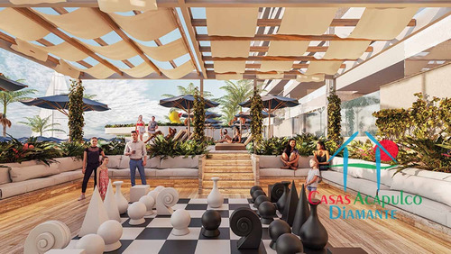 Cad Live Aqua 1306. Departamento De Playa En Preventa Con Terraza Y Alberca Privada