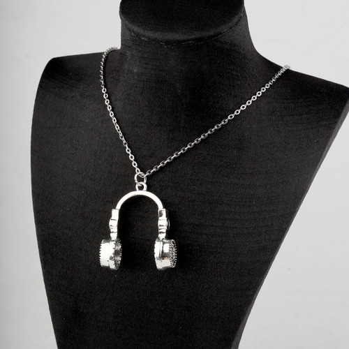 Keychin Collar Con Colgante De Auriculares Hip Hop Punk Joye