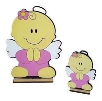 Comprar Centro De Mesa Economico X10u Baby Shower Angel Rosa An