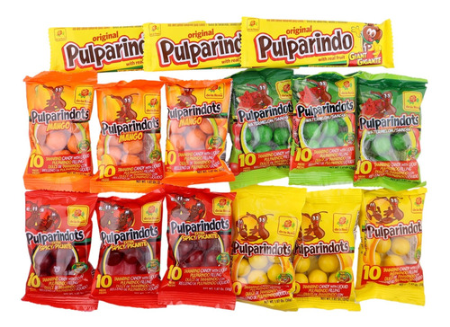 Pulparindo - Paquete Variado De Dulces Mexicanos | 12 Pulpar