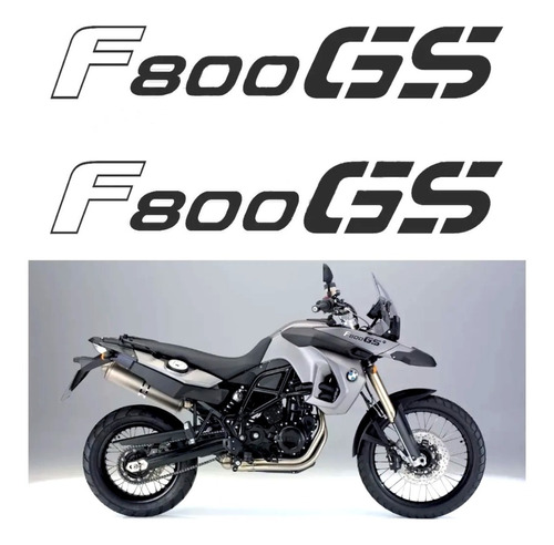 Emblema Adesivos Compatível Com Bmw F800gs Preto Bwf800gspt