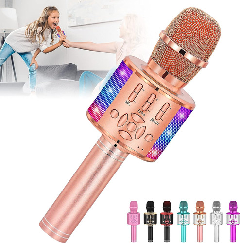 Micrófono Inalambrico Marca Amazmic/rose Gold Plus