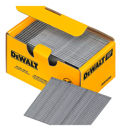Caja De 2500 Clavos Reforzados 2-1/2 16ga Dewalt Dca16250