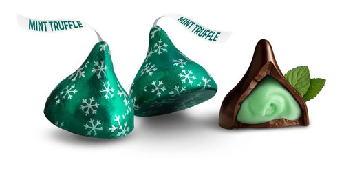 Kisses Mint Truffle Trufa Menta Hersheys Chocolate Importado