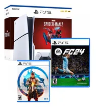 Comprar Consola Ps5 Slim Bundle Spiderman 2 +fc 24 + Mortal Kombat 1