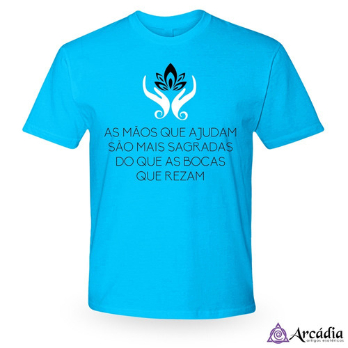 Camiseta Frase De Cura - Azul