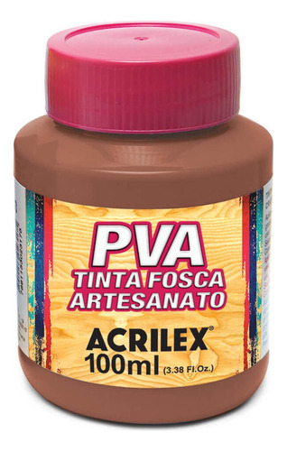 Pva Tinta Fosca 100ml Para Artesanato Acrilex - Cores Cor Chocolate