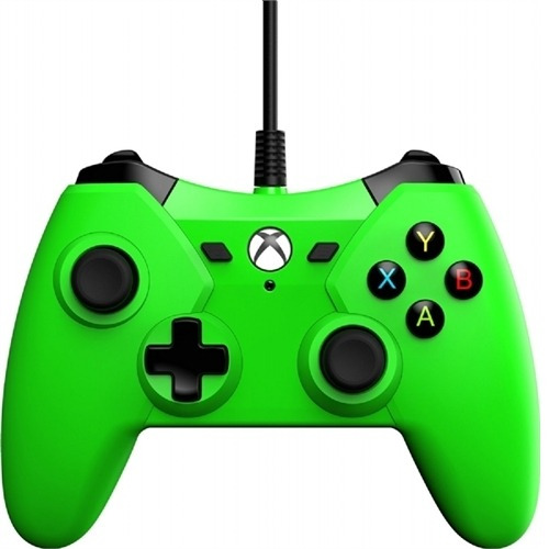 Control Con Cable Powera Verde Para Xbox One