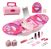 Comprar Juego De Maquillaje Para Niñas Maquillaje Lavable 58pzs Rosa