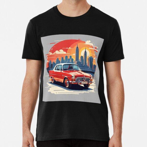 Remera 005 Classic Car In New York Street Algodon Premium