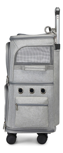 Carrito Plegable Para Gatos Con Doble Compartimento Para Mas