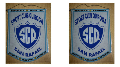 Banderin Chico 13cm Sport Club Quiroga San Rafael