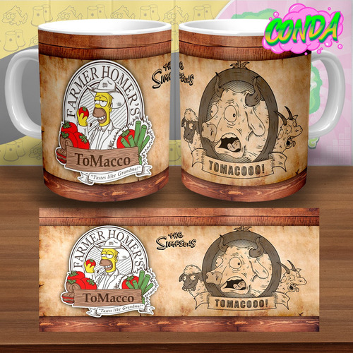 Taza De Los Simposon Tomaco - Homero Simpson - Cerámica