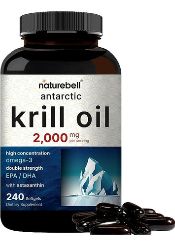 Krill Oil +epa Dha Omega 3 Salud Cardio Cerebral 240u 2000mg