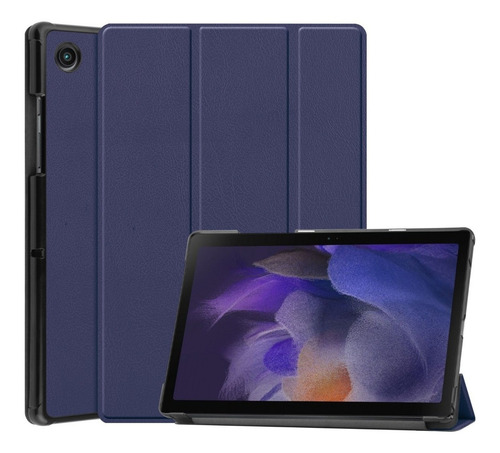 Mica + Funda Smart Para Samsung Galaxy Tab A8 10.5 X200/x205 Color Azul Marino