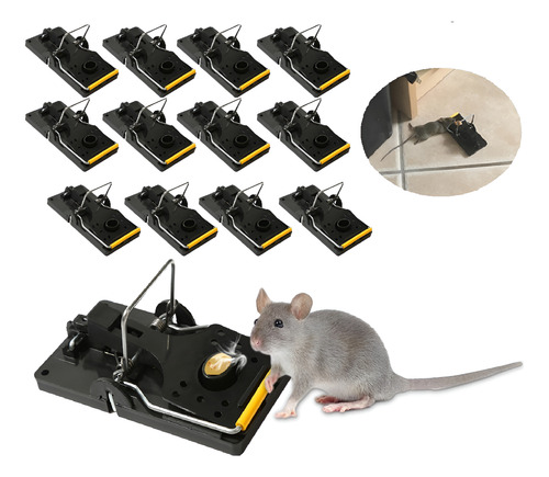 Trampa Para Ratones 12 Piezas Reutilizables