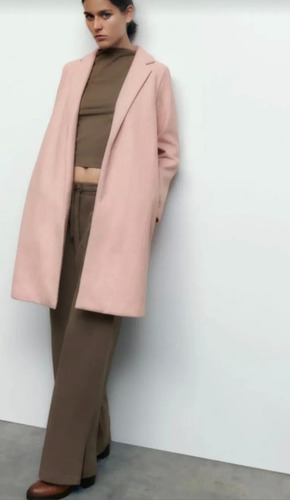 Saco Tapado Zara Rosa