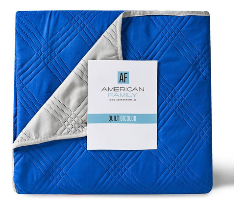 Quilt De Verano Bicolor Cobalto Arena Af De Cannon (king)