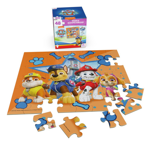 Paw Patrol - Cube Puzzle 48 Piezas Naranja - 98402