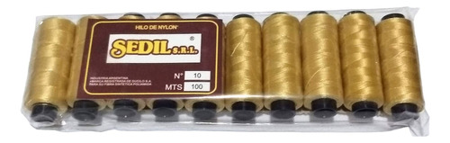 Hilo Sedil Nylon N°40 X 100 Mts Cuero Y Tela Maq Y A Mano